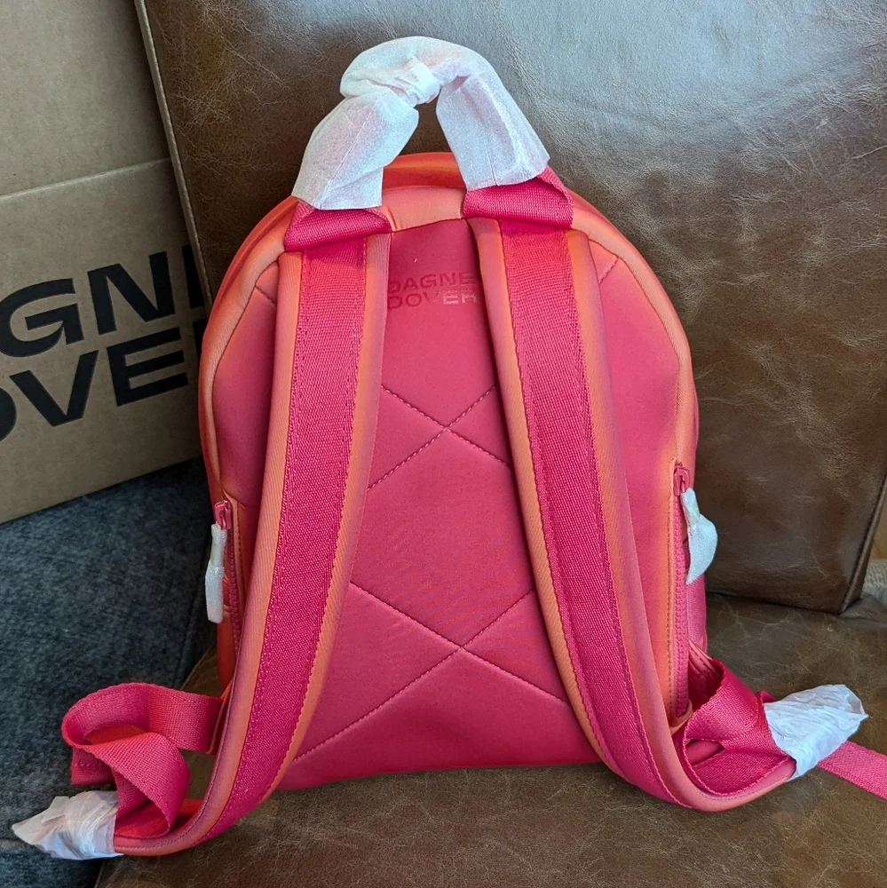NWT Dagne Dover Small Dakota Neoprene Backpack - Heatwave - Picture 5 of 9